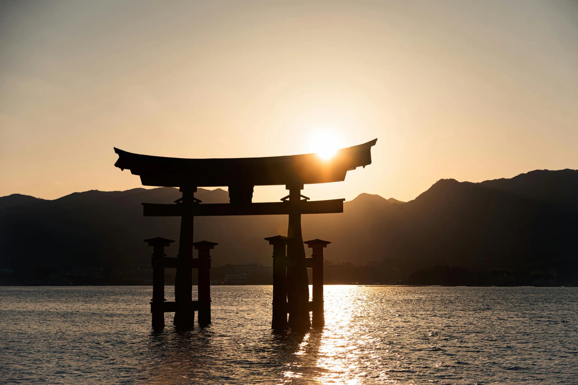 Itsukushima Shrine torii gate at Miyajima