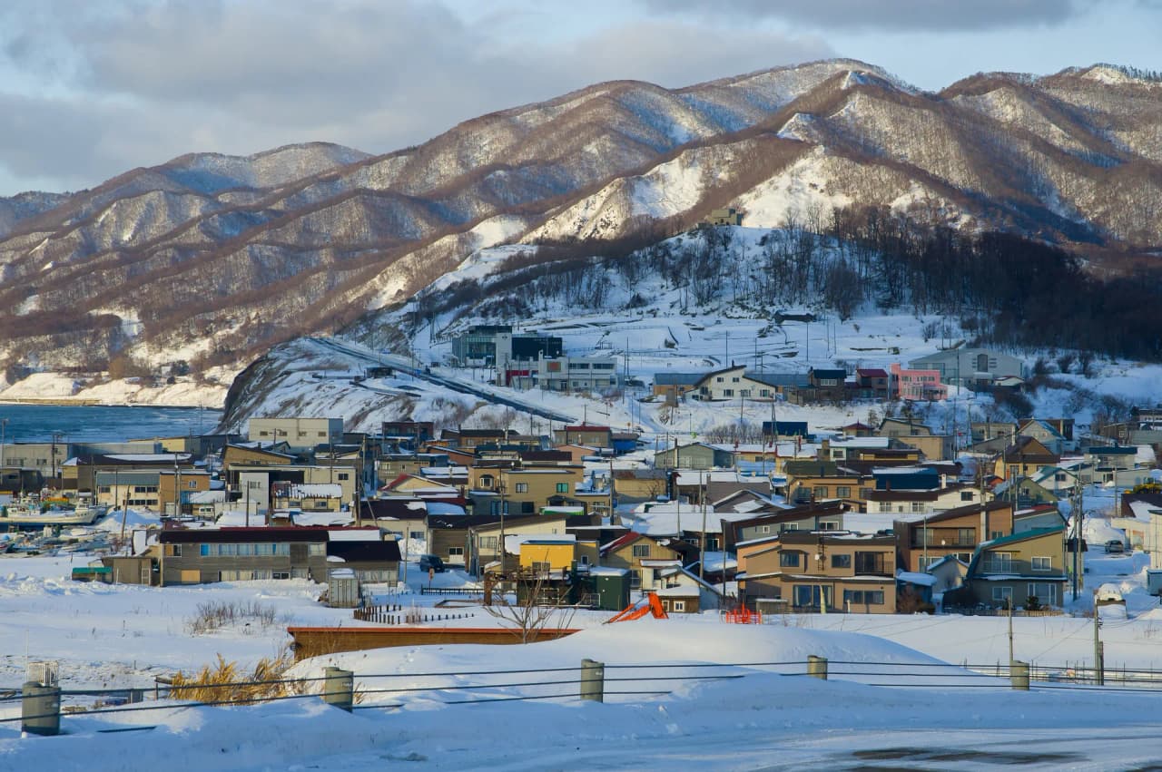 Hokkaido landscape in northern Japan