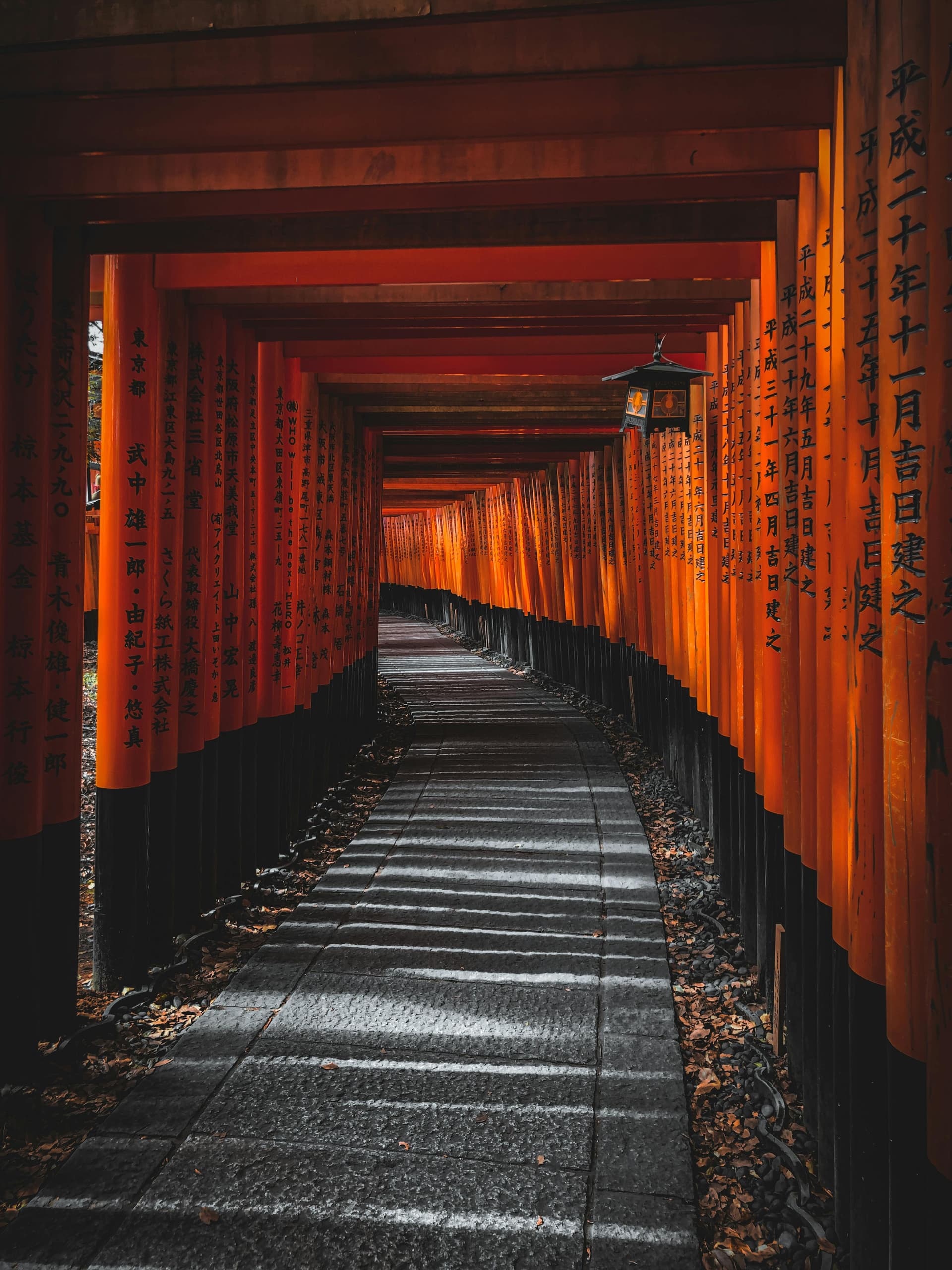 Fushimi Inari Taisha torii gates in Kyoto