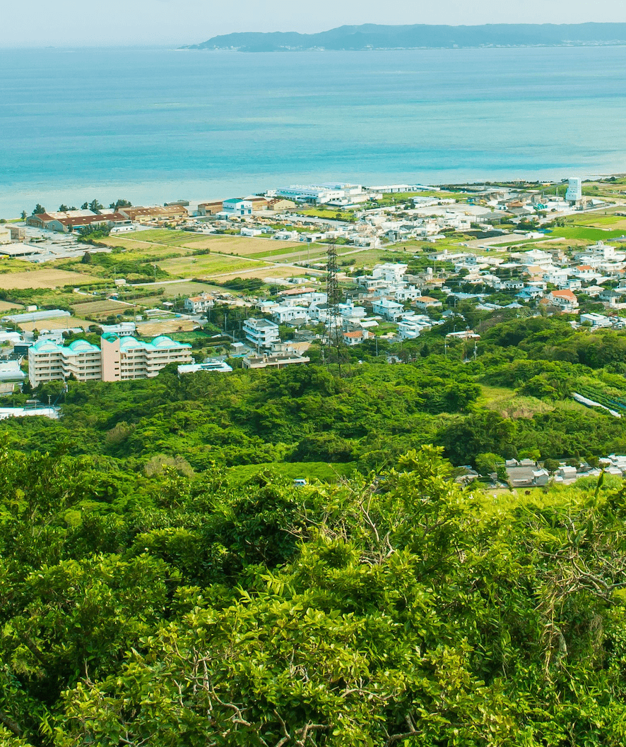 Okinawa coastline and island scenery